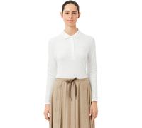 LACOSTE Polo Cotton, langarm, weiß