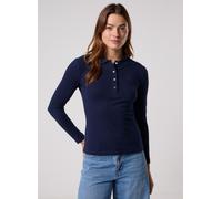 Lacoste - Polo Lacoste slim fit à manches long new - Marineblau - Größe 34