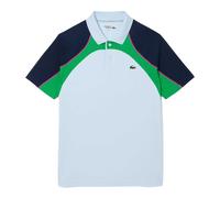 Lacoste - Poloshirt für Herren, Extratrocken, Tennis (Weiß/Blau/Grün) L