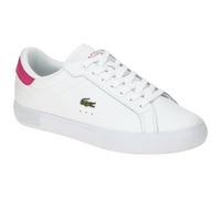 Lacoste Powercourt Schuhe Sneakers weiß pink Damen 0086 für Damen, weiß, Gr. 37 ½ EU