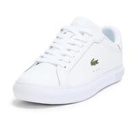 Lacoste Herren Schnürschuhe 49SMA0081_1R5 Men's Powercourt Sneakers white/dark green normal 44½ EU