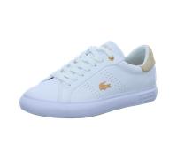 Lacoste Powercourt Schuhe Sneakers weiß Kupfer Damen für Damen, weiß, Größe 39 ½ EU / 6 UK