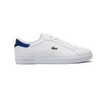 Lacoste Powercourt Sneaker Leder Weiß/Blau, weiß / blau, 42 EU