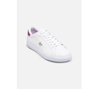 Lacoste Powercourt Leather Damen Schuhe weiß intensivrosa - 36