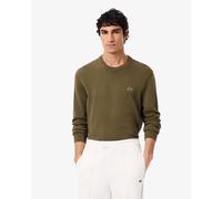 Lacoste Pullover da Uomo con Collo Rotondo Organico Verde Cachi Mann IV / M IV / M