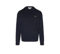Lacoste Herrenpullover Rundhals AH0128 – Basic Strickpulli, Regular Fit – Blau L