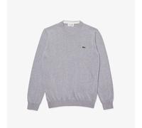 Lacoste Organic Cotton Crew Neck Sweater - Tennisbekleidung SALE - Tennis Sweatshirts SALE - Grau - Größen S