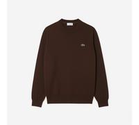 Lacoste Pullover girocollo in lana Marrone-SKB da Uomo Mann IV / M IV / M