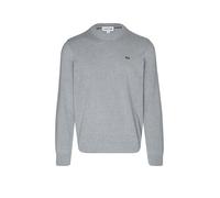 Lacoste Cotton Knitted Sweater Silver Chine Grau S