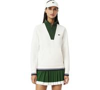 LACOSTE Pullover Heritage, weiß/grün