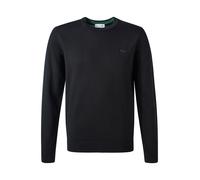 Strickpullover aus reiner Wolle mit Logo-Patch XXXL men Black