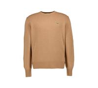 LACOSTE Pullover Herren Regular Fit Rundhals Schurwolle braun, 50 (M)