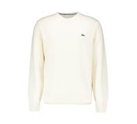 LACOSTE Pullover Herren Regular Fit Rundhals Schurwolle weiß, 60 (4XL)