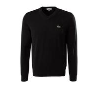 LACOSTE Pullover Herren Regular Fit V-Ausschnitt Baumwolle schwarz, 5