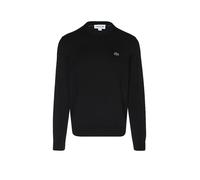 Lacoste Strickpullover mit Logo-Patch in Black, Größe XXXL