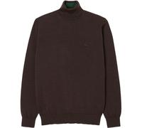 LACOSTE Rollkragenpullover Herren Regular Fit Wolle braun, 56 (XXL)