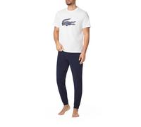 LACOSTE Pyjama Herren Jersey-Baumwolle blau, XXL