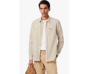 Lacoste Regular Fit Flanellhemd ecru, Kariert