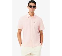 Lacoste Regular Fit Hemd Kurzarm Rose / Blanc