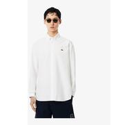 Lacoste Regular Fit Freizeithemd aus reiner Baumwolle in Weiss, Größe 43