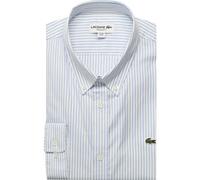 Lacoste Regular Fit Hemd weiss/hellblau, Gestreift