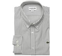 Lacoste Regular Fit Hemd White/Green, Gestreift