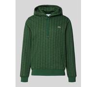 Lacoste Regular Fit Hoodie aus reiner Baumwolle in Gruen, Größe M