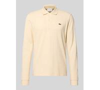 Lacoste Regular Fit Poloshirt aus reiner Baumwolle in Taupe, Größe S