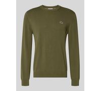 Lacoste Regular Fit Pullover aus Baumwoll-Mix in Oliv, Größe XXL