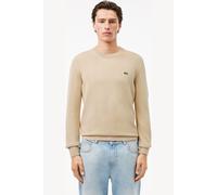 Lacoste Regular Fit Pullover hellbraun, Einfarbig