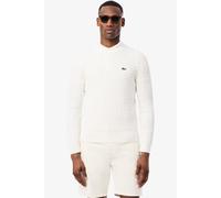 Lacoste Regular Fit Pullover weiss, Zopfmuster