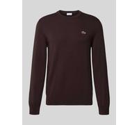 LACOSTE Pullover Herren Regular Fit Rundhals Baumwolle braun, 50 (M)
