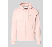 Lacoste Regular Fit Sweatjacke aus Baumwoll-Mix in Rosa, Größe S
