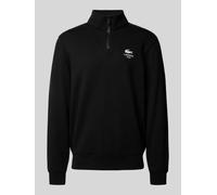 Lacoste Regular Fit Sweatshirt aus reiner Baumwolle Modell 'HERITAGE' in Black, Größe L