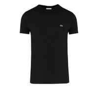 Lacoste Regular Fit T-Shirt Rundhals schwarz, Einfarbig