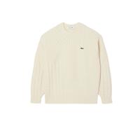 Lacoste - Relaxed Fit-Pullover aus Wolle - Sweatshirt-Strick XL beige
