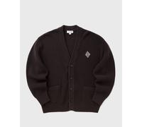 Lacoste Relaxed Fit Ribbed Cotton Cardigan men Pullovers brown in Größe:XL