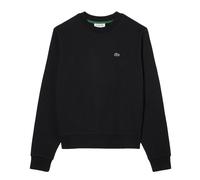 Lacoste Relaxed Fit Fleece Damen Sweatshirt schwarz puro - 38
