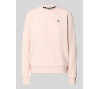 Lacoste Relaxed Fit Sweatshirt aus Baumwoll-Mix in Hellrosa, Größe 42