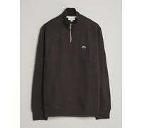Lacoste Rib Interlock Half Zip Buffle Brown Braun L