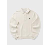 Lacoste Ribbed Cotton Polo Collar Sweatshirt men beige in Größe:M