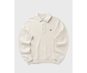 Lacoste Ribbed Cotton Polo Collar Sweatshirt men Polos beige in Größe:XXL