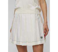 Damen Tennisrock Lacoste Sport Roland Garros Edition Pleated - white - Weiß (M)