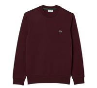 Lacoste - Rundhalsausschnitt Sweatshirt für Herren Fleece (Bordeauxrot) XS