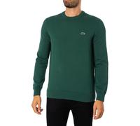 Lacoste Rundhalsstrick Aus Bio-Baumwolle, Grün M