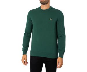 Lacoste Rundhalsstrick Aus Bio-Baumwolle, Grün XL