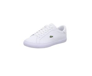 Lacoste - Schnürhalbschuh modisch/sportlich WHITE/GLOSS-LOG-MARZ - Gr. - 44.5 EU | 10 UK