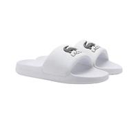 Lacoste Serve Slide 1.0 Badeschuhe Herren - 50CMA0020, Farbe: Weiß,-Schwarz 147, Herren Schuhe:39 1/2