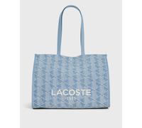 Lacoste Heritage Jacquard Shopper Tasche 40 cm blau