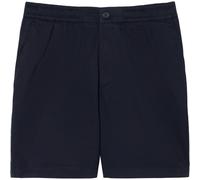 LACOSTE Herren Bermudashorts - Shorts, Regular Fit, Baumwoll-Twill Stretch, uni Dunkelblau M
